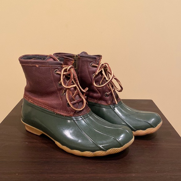 Sperry Women's Saltwater Leather Waterproof Duck Boots - Picture 1 of 4